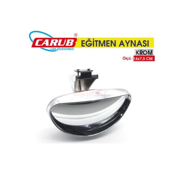 CARUB Ayna Üstü İlave Dış Oval 14x7,5cm Nikel Büyük - Görsel 3