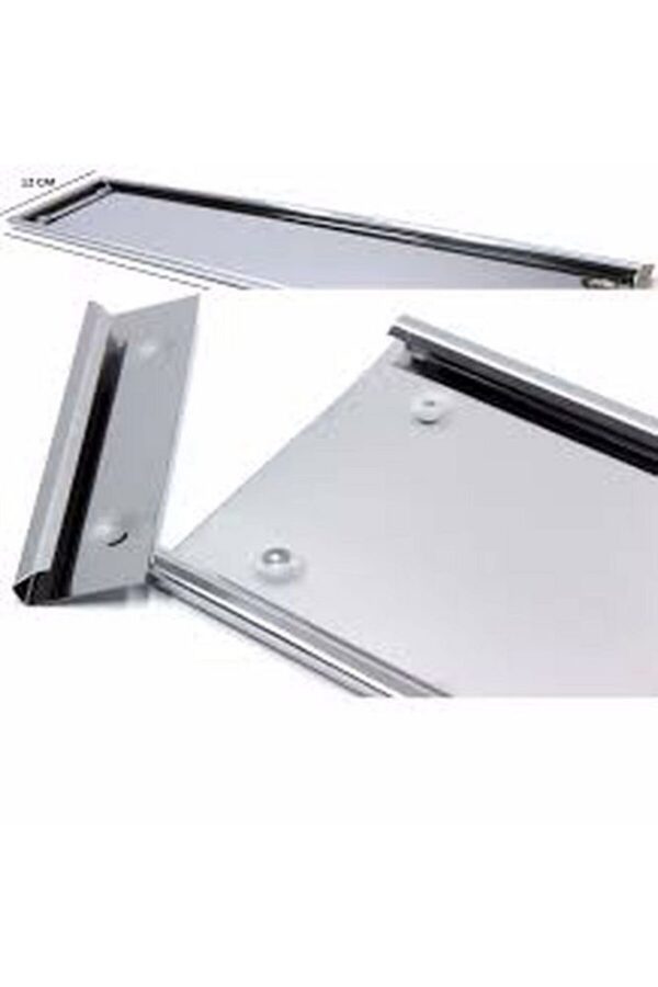 Krom Plakalık Set Uzun+Kare 2 Adet - Görsel 4