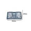 1 Adet Plastik Yazısız Plaka Altlığı Geçme Kare  Plakalık 31CmX13Cm Standart Kare Tip